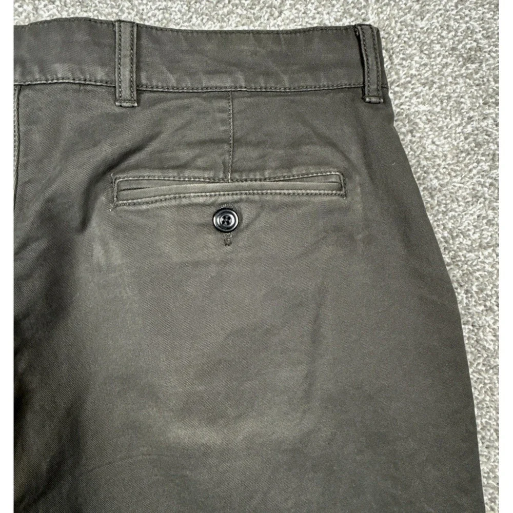 L.L.Bean Chino‎ Pants Men's 35x30 Gray Standard Fit Stretch Work Casual